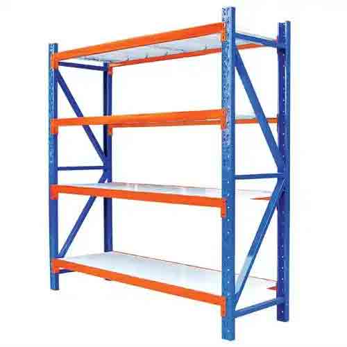 Warehouse cargo storage longspan medium duty type rack shelves system