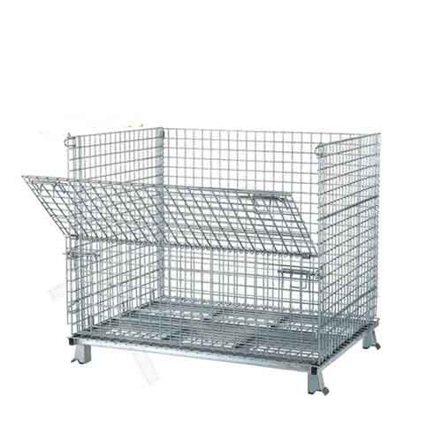 Workshop Heavy Duty Galvanized Collapsible Steel Wire Mesh Cage