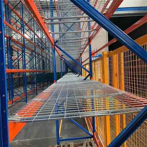 Heavy-duty Wire Mesh Deckings zinc finished for warehouse racking system